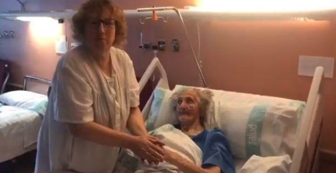 Una anciana de 101 años supera el coronavirus tras quince días ingresada en un hospital de Huesca