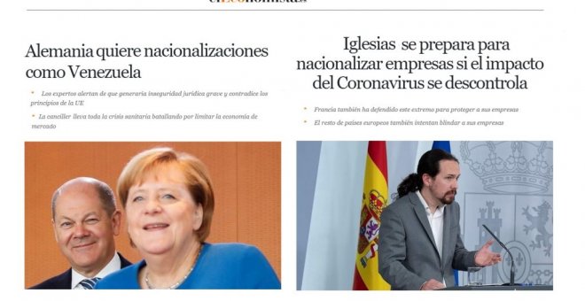 "Ridículos": así quedan dos noticias de un medio de comunicación si se intercambian Iglesias y Merkel