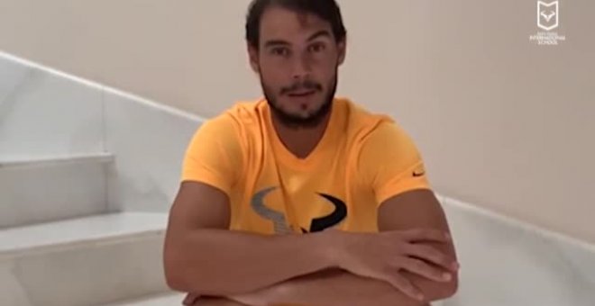 Nadal envía un mensaje de apoyo a profesores y alumnos