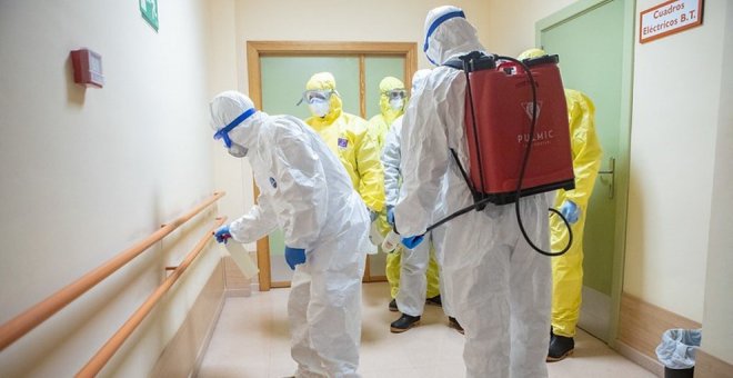 La UME desinfectará 28 centros de salud de Cantabria