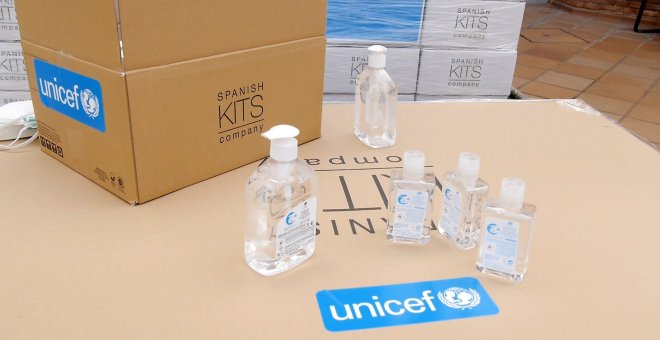 UNICEF España hace una primera entrega de suministros sanitarios