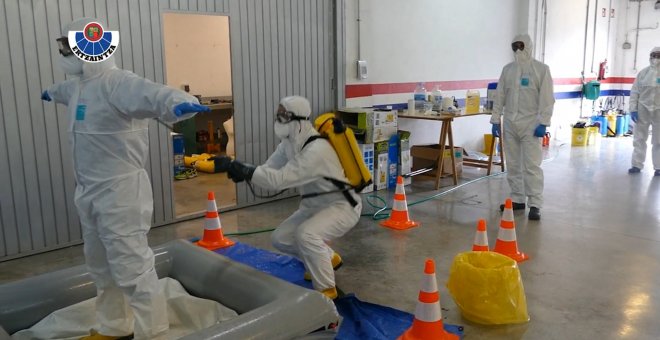 La Ertzaintza ha descontaminado ya medio centenar de instalaciones