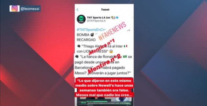 Leo Messi estalla contra las fake news