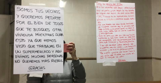 Una cajera de Cartagena responde a los vecinos que le pedían que buscara otra casa por la covid-19: "En vez de tanto aplauso a las 20:00, más empatía"