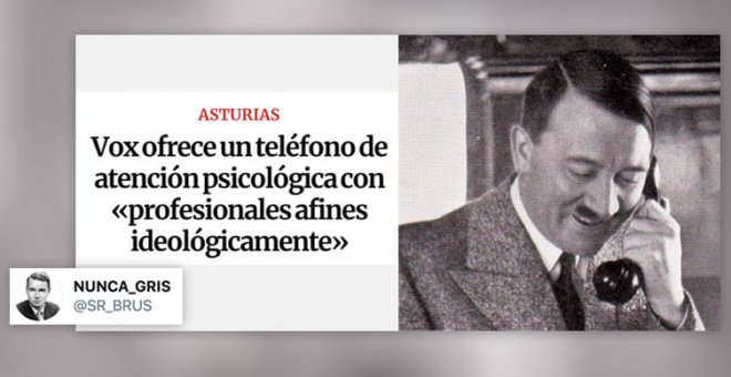 "Telefacha, dígame": Vox Asturias ofrece ayuda psicológica con "profesionales afines ideológicamente"