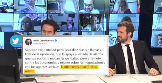 El PP confirma que acudirá a la cita con el Gobierno para negociar un pacto nacional contra la covid-19