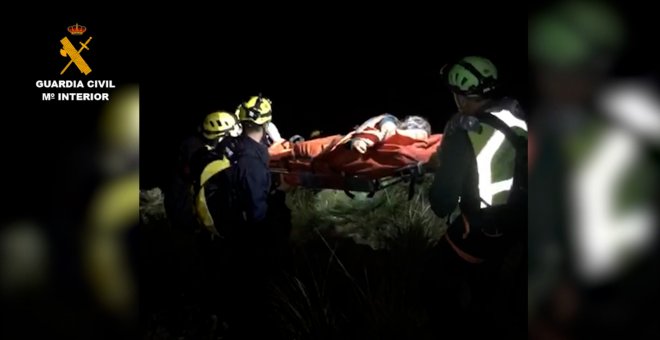 Guardia Civil rescata a una senderista que tuvo un accidente