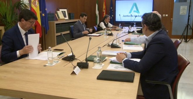 Reunión del Gabinete de Crisis de la Junta de Andalucía