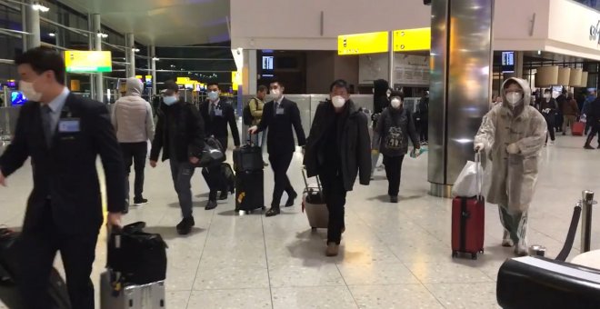 Aeropuerto de Heathrow durante la pandemia del coronavirus