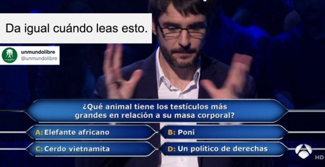 "A lo mejor Rajoy no se ha enterado que hay una pandemia y criticamos por criticar. Lo mismo en el Marca no han dicho nada"