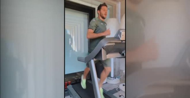 Así es el entrenamiento de Joaquín en su casa