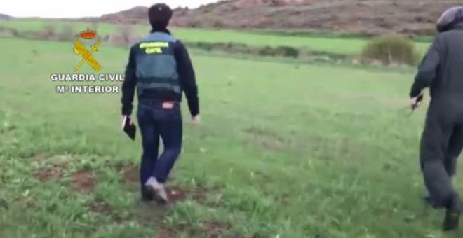 Denunciada una mujer que paseaba con su perro por un camino rural en Burgos y que fue avistada por un helicóptero de la Guardia Civil