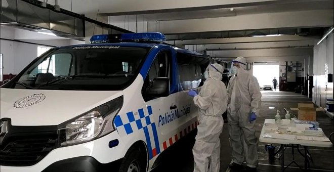 La Policía Municipal de Valladolid se somete a las pruebas de detección del coronavirus