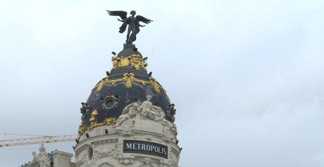 El edificio Metrópolis, lugar característico del centro de Madrid