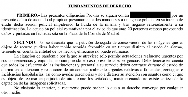 Nulidad de Actuaciones - El derecho de defensa ante el estado de alarma