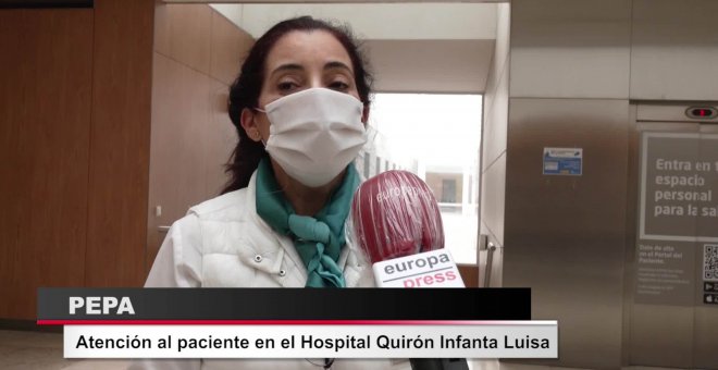 El Hospital Quirón Infanta Luisa se reúne para apoyarse durante estos días