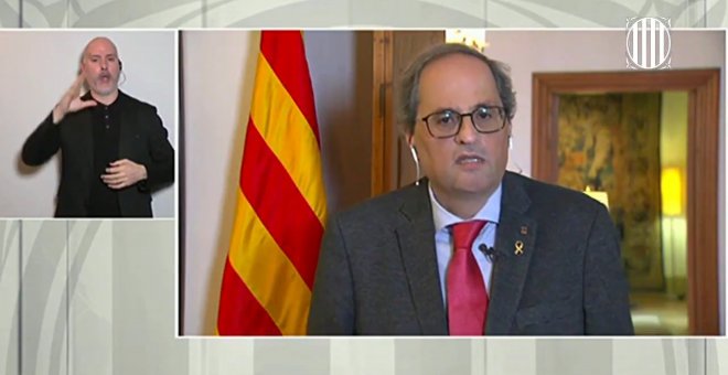 Torra: "El Govern debe gestionar el desconfinamiento en Cataluña"