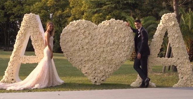 Alice Campello y Álvaro Morata comparten el vídeo de su boda