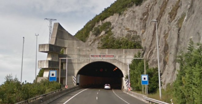 Cerrado hasta el viernes el túnel de la A-8 en Islares hacia Vizcaya por labores de reparación y mantenimiento