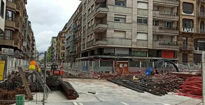 Prosiguen las obras del Metro de San Sebastián