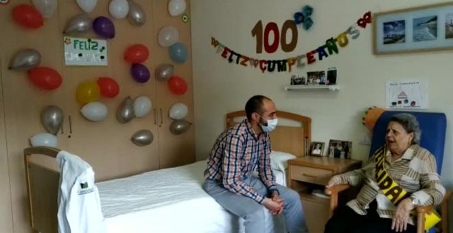 Maruja Campos cumple 100 años en una residencia de Guardamar del Segura