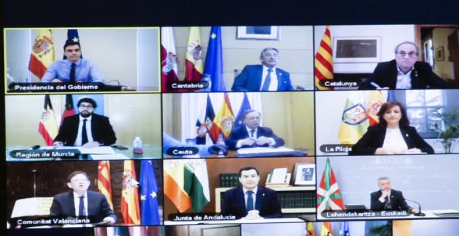 Sánchez advierte a los presidentes autonómicos que será el Gobierno quien fije las reglas comunes para desescalar