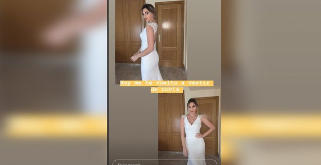 Irene Rosales luce su traje de novia cuatro años después