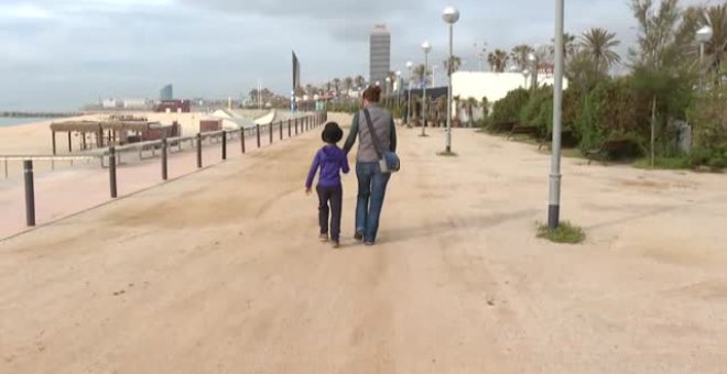 Lunes sin aglomeraciones en parques y paseos