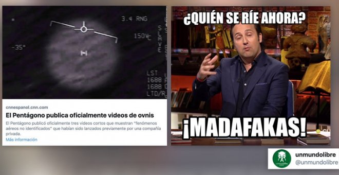 "Volcanes, pandemias, Alfonso Merlos, meteoritos y ahora...": el Pentágono publica vídeos de ovnis