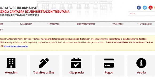 La Agencia Cántabra de Administración Tributaria estrena portal web