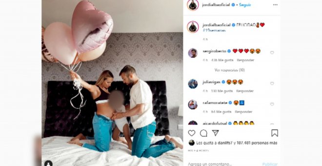 Jordi Alba y Romarey Ventura anuncian que esperan su segundo hijo