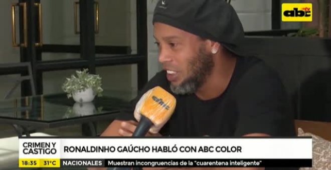 Ronaldinho Gaucho: "Tengo mi fe y hago mis oraciones para que las cosas salgan bien"