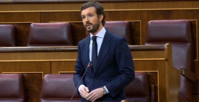 Casado acusa a Sánchez de "mentir" y hacer el "ridículo"