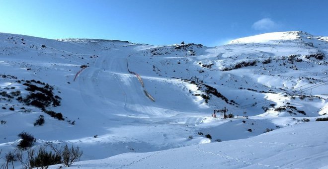 El viento roza los 80 kilómetros por hora en Alto Campoo