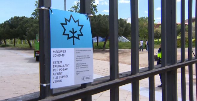 Barcelona abre sus parques mientras Madrid los mantiene cerrados