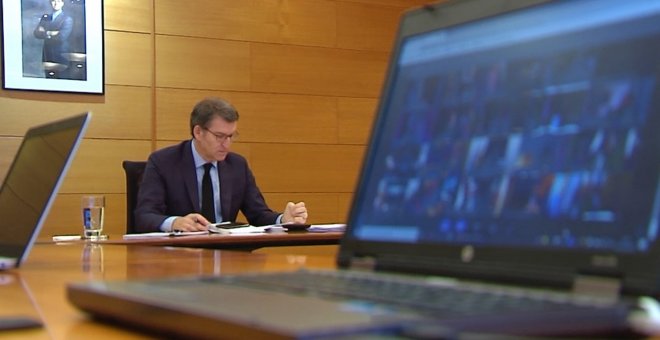 Feijóo participa en la reunión entre Sánchez y CCAA