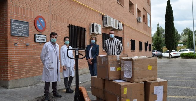 Ciudadanos de Wuhan donan material sanitario al Hospital Príncipe de Asturias