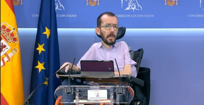 Echenique pide apoyar la prórroga del estado de alarma