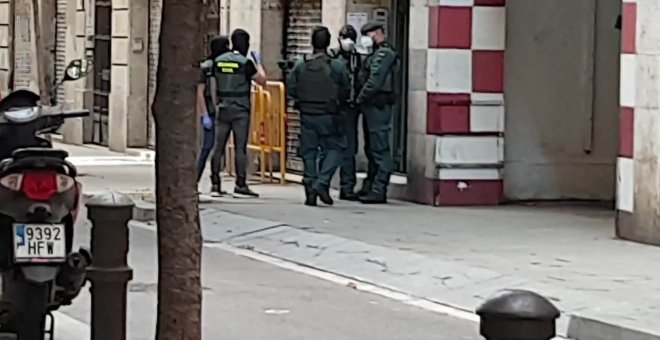 Guardia Civil registra el domicilio del presunto terrorista
