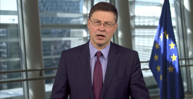 Dombrovskis insiste en conseguir un acuerdo político para luchar contra el virus