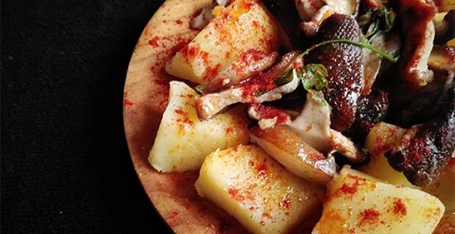 Pato confinado - Receta de 'pulpo vegano': shiitake a feira