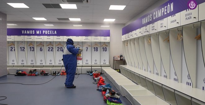 Tareas llevadas a cabo para preparar las instalaciones del Estadio José Zorrilla