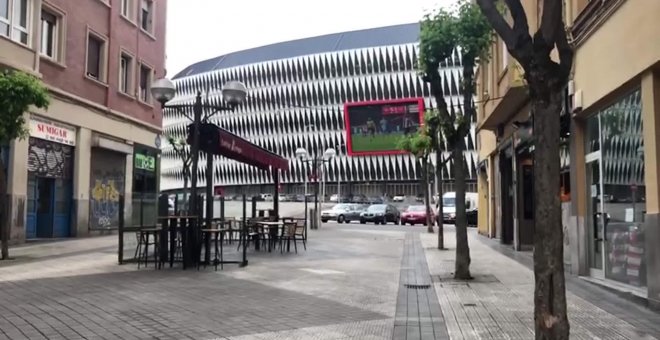 Bilbao se prepara para abrir las terrazas este lunes en la Fase 1