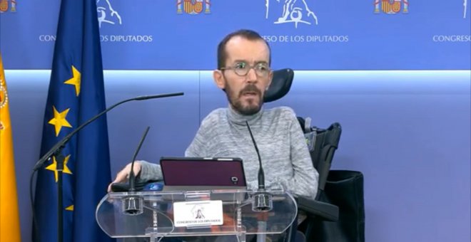 Echenique cree que el plan de reconstrucción debe llegar "pronto"