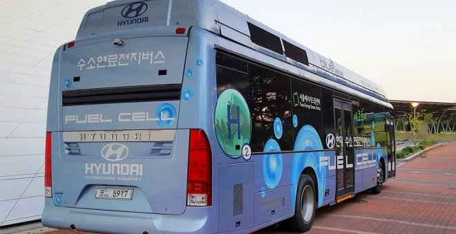 Instalan una estación de hidrógeno para autobuses eléctricos en un aeropuerto internacional