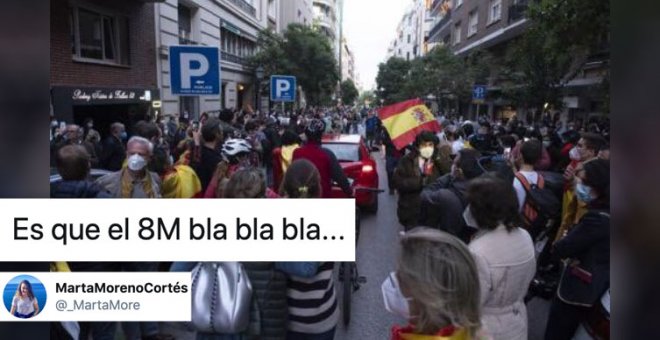 "Los que se manifiestan en la calle son los mismos que llaman sepulturero a Sánchez por no haberles encerrado antes"