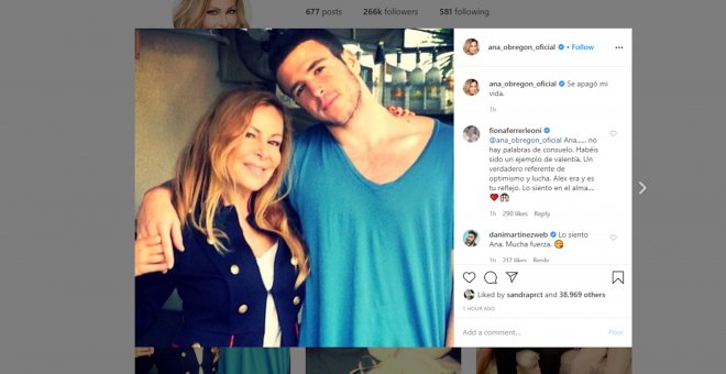 Ana García Obregón reaparece en Instagram: "Se apagó mi vida"