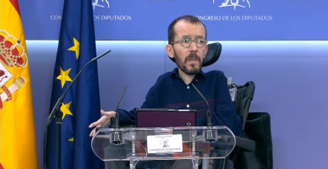 Echenique pide a Almeida que no sea "el alcalde de los ricos" porque si las protestas fueran en un barrio obrero, todos estarían "identificados y multados"