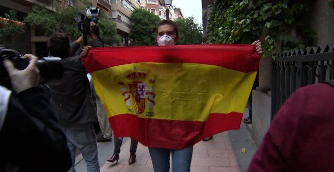 Continúan las protestas contra el Gobierno en el Barrio de Salamanca