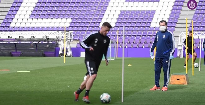 Sesiones individuales de entrenamiento del Real Valladolid